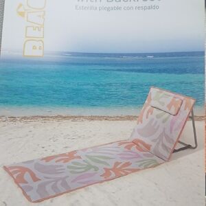 Beach Lounger with Backrest - Multicolor
